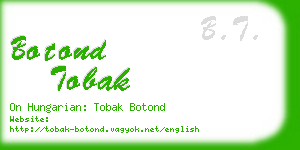 botond tobak business card